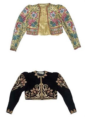 Lot 81 - Two Lanvin Embroidered Bolero Ensembles French,...