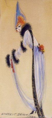 Lot 257 - Everett Shinn 1876-1953 COSTUME DESIGN Signed...