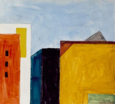 Lot 335 - Niles Spencer 1893-1952 GEOMETRIC BUILDINGS...
