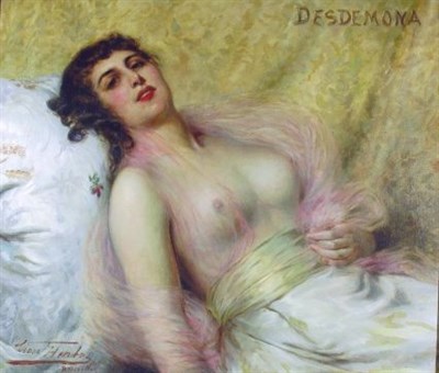 Lot 148 - Leon Herbo Belgian, 1850-1907 DESDEMONA Signed...