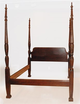Lot 176 - Georgian Style Mahogany Carved Four Poster Bed...