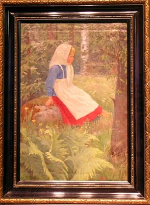 Lot 3059 - Russian School (?) 20th Century YOUNG GIRL...