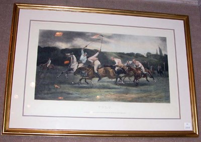 Lot 136 - After J. C. Dolman POLO Hand-colored engraving,...