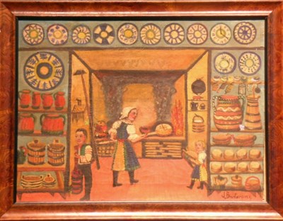 Lot 3017 - J. Brestovani 20th Century BAKING BREAD Signed...