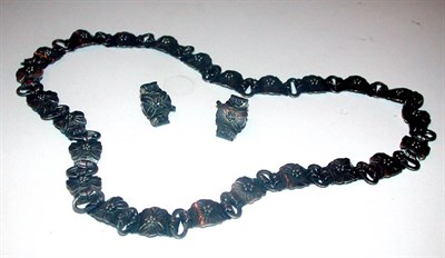 Lot 197 - Mexican Silver Three-Piece Jewelry Suite By...