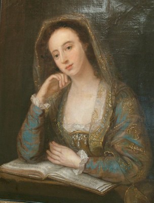 Lot 8 - Continental School 18th Century Lady with a...