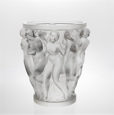 Lot 1551 - Lalique Molded Glass Bacchantes Vase Modern Of...
