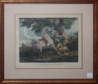 Lot 3155 - After Carle Vernet CHEVAL EFFRAYE PAR LA...