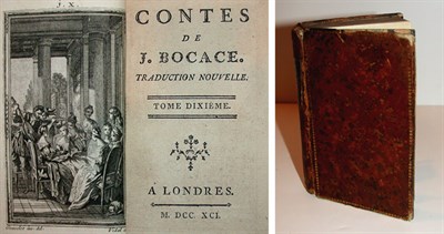 Lot 2034 - BOCCACCIO, GIOVANNI Contes Engraved title,...