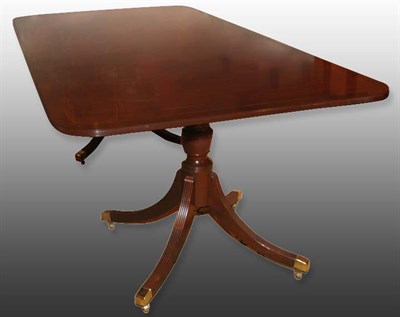 Lot 3376 - Regency Style Mahogany Double-Pedestal Dining...