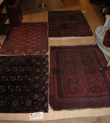 Lot 717 - Four Turkoman Rugs Including two Tekke rugs, a...
