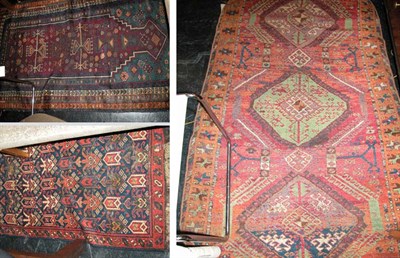 Lot 719 - Three Kurdish Rugs Including a Yuruk prayer...