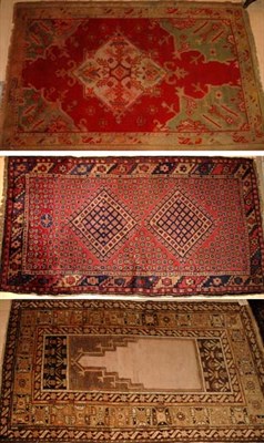 Lot 3651 - Three Turkish Rugs Including an Oushak rug,...
