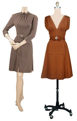 Lot 127 - Two Galanos Wool Jersey Dresses American,...