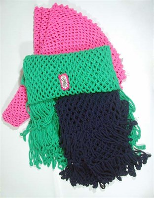 Lot 178 - Group of Mr. John Fishnet Wool Hand Knit...