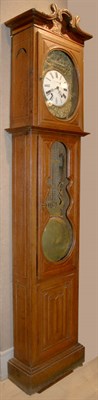 Lot 3303 - Provincial Louis XV Style Oak Tall Case Clock...