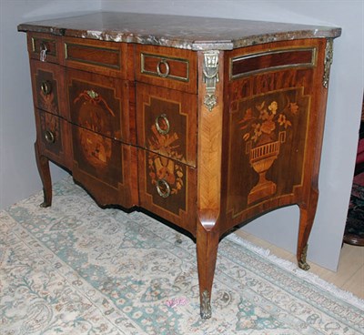 Lot 2514 - Louis XVI Style Gilt-Metal Mounted Marquetry...