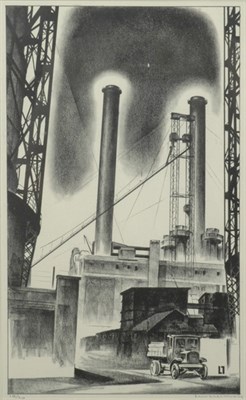 Lot 2231 - Louis Lozowick EDISON PLANT (F. 24) Lithograph,...