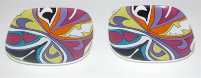 Lot 335 - Pair of Pucci for Rosenthal Plates Italian,...