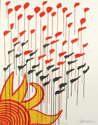 Lot 2160 - Alexander Calder [SUN AND FLAGS] Color...