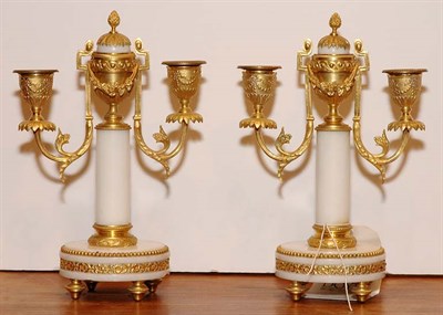 Lot 3219A - Pair of Louis XVI Style Gilt-Metal Mounted...
