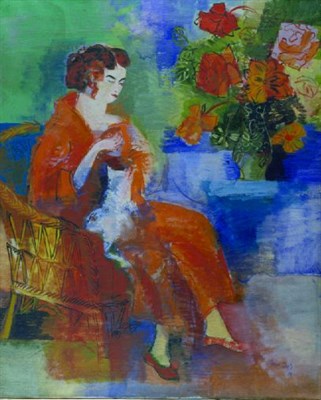 Lot 182 - Jean Dufy French, 1888-1964 FEMME ASSISE AU...