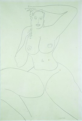 Lot 293A - Gaston Lachaise 1882-1935 SEATED FEMALE NUDE...