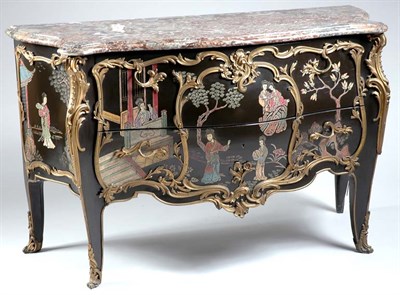 Lot 2094 - Louis XV Style Gilt-Metal Mounted Chinoiserie...