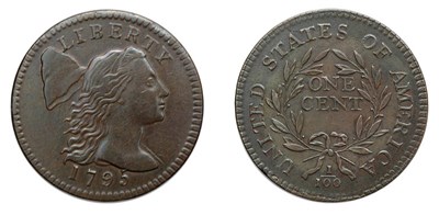 Lot 2466 - 1795, Large Cent, Plain Edge