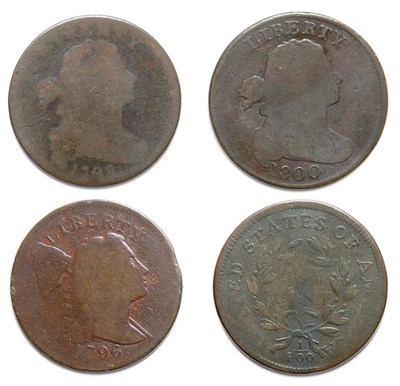 Lot 2472 - Large Cent, Approximately Eighty-Six Coins, 1795 to 1856