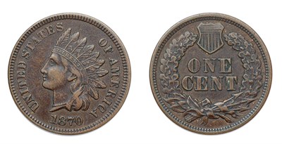 Lot 2477 - 1870, Indian Head, 1 Cent