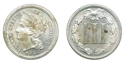 Lot 2487 - 1883, Nickel Three Cents