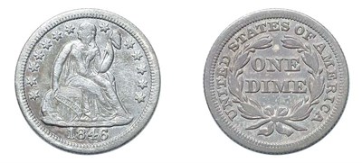 Lot 2498 - 1846, Liberty Seated Dime
