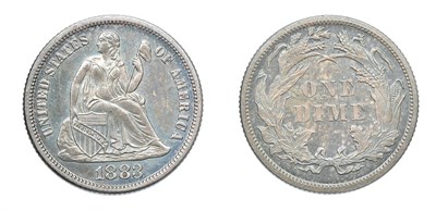 Lot 2504 - 1883, Liberty Seated Dime