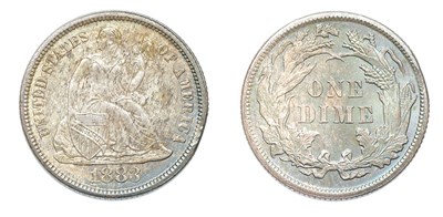 Lot 2505 - 1883, Liberty Seated Dime