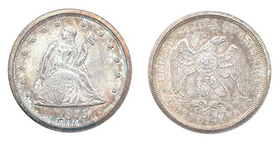 Lot 2508 - 1875 S, Liberty Seated 20 Cents