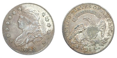 Lot 2511 - 1825/3, Capped Bust Quarter