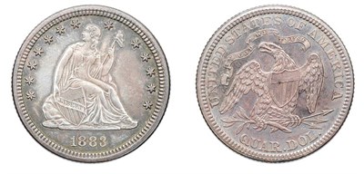 Lot 2516 - 1883, Liberty Seated Quarter