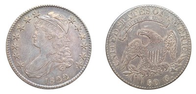 Lot 2523 - 1822, Capped Bust Half Dollar