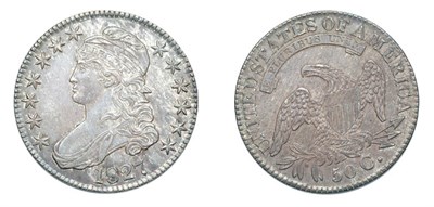 Lot 2525 - 1827, Capped Bust Half Dollar