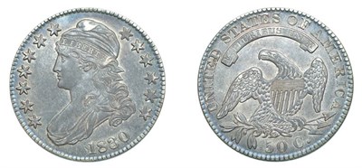 Lot 2527 - 1830, Small O, Capped Bust Half Dollar