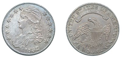 Lot 2528 - 1832, Capped Bust Half Dollar