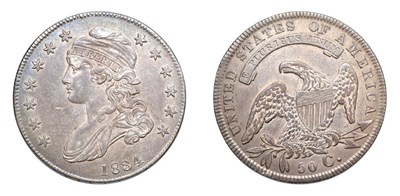 Lot 2530 - 1834, Capped Bust Half Dollar