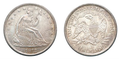 Lot 2542 - 1872 S, Liberty Seated Half Dollar, With Motto
