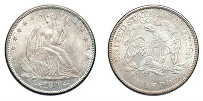 Lot 2543 - 1873 S, Liberty Seated Half Dollar, Arrows at Date