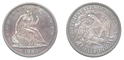Lot 2548 - 1883, Liberty Seated Half Dollar, With Motto