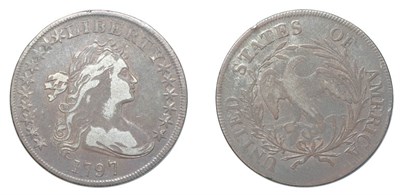 Lot 2554 - 1797, Draped Bust Dollar, Small Eagle, Ten Stars Left, Six Right