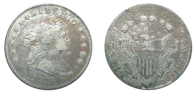 Lot 2555 - 1798, Draped Bust Dollar, Large Eagle Thirteen Arrows