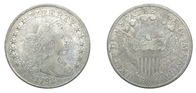 Lot 2559 - 1798, Draped Bust Dollar, Large Eagle, Thirteen Arrows