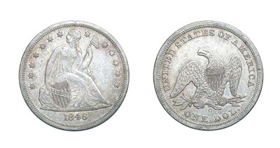 Lot 2569 - 1846 O, Liberty Seated Dollar, No Motto